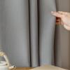 Tolldek 2-Pack Solid Opaque Curtains, Light Gray, 137 x 183 cm view 2