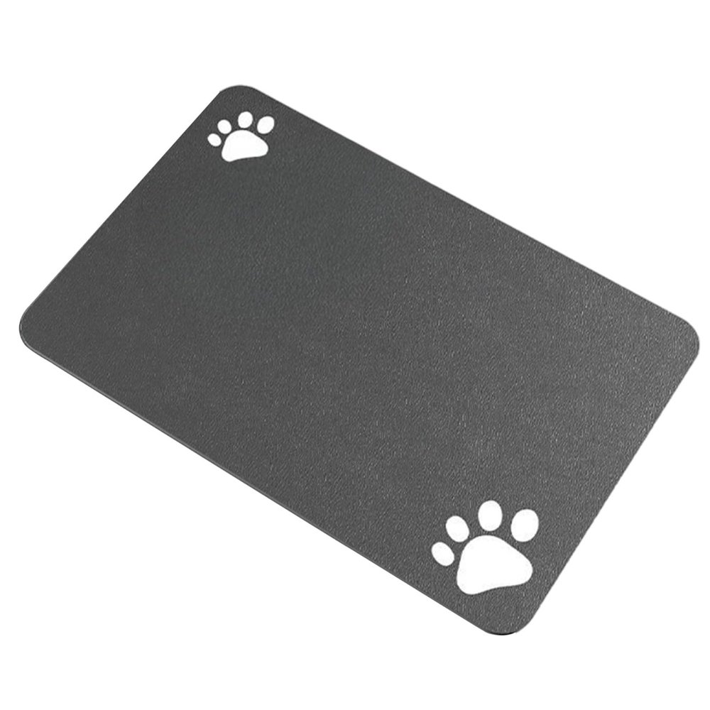 Diatomaceous Earth Feeding Mat for Pets, Water-Absorbent, Washable, 30.5 x 50.8 cm