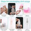 Pesderty Travel Bottles for Toiletries, Refillable Silicone Travel Containers, Squeezable Travel Accessories for Lotion and Shampoo view 3