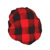 Black and Red Buffalo Plaid Waterproof Reusable Shower Cap view 3