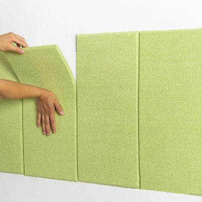 LIANTIAN Padded Wall Mat for Children, Green, 30 x 60 cm