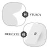 Gatuida Butterfly Handles, White, 1 Pair, Iron, for Cabinets and Drawers view 3