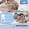 Ergonomic Cat Bed for European Shorthairs, Maine Coons & Small Dogs, 50 x 60 x 14 cm, Beige view 3