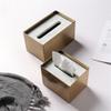 Marble and Stainless Steel Tissue Box view 4