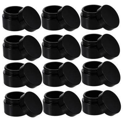 Refillable Glass Cream Containers with Lids, 30 g, 12-Pack