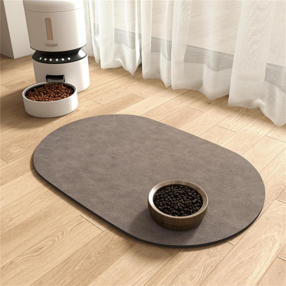 Hixingo Pet Feeding Mat for Dogs and Cats - Brown, 30x40cm