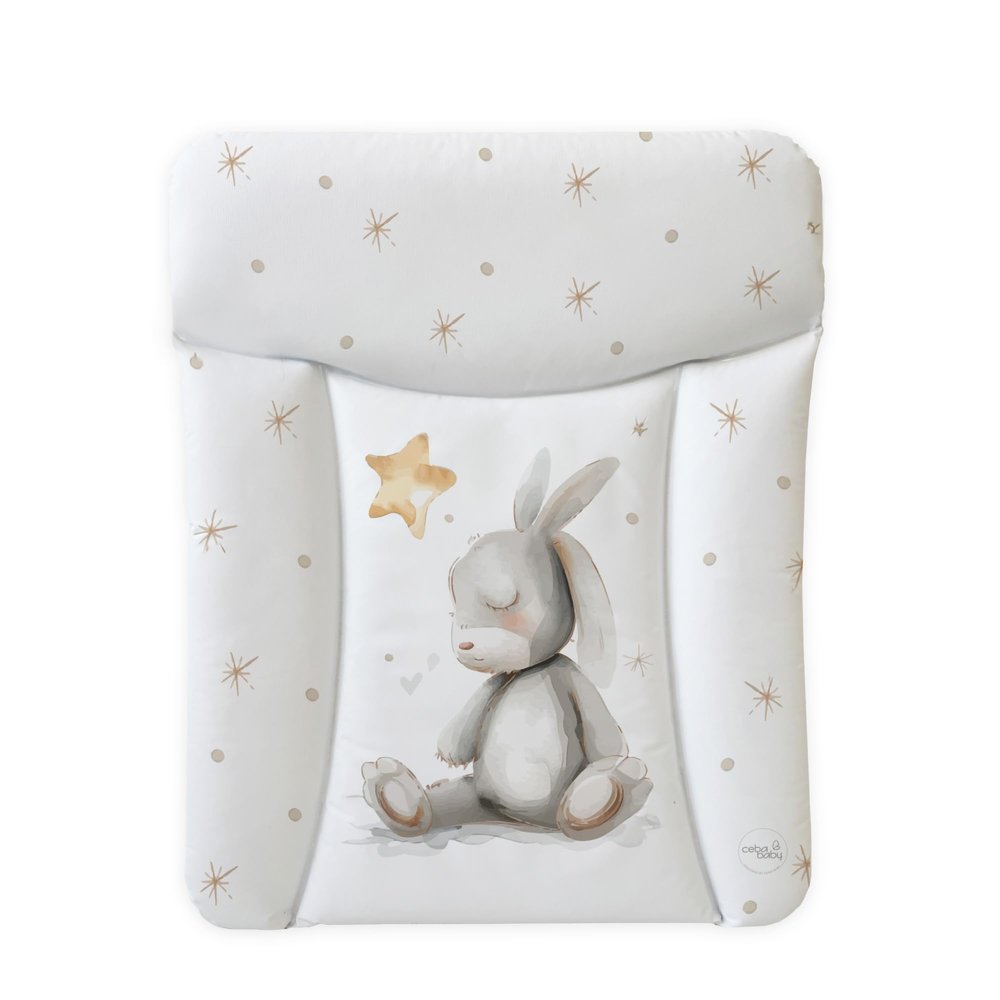 Ceba Baby Soft Changing Pad 50 x 70 cm – Waterproof, Washable, OEKO-TEX Standard 100, Made in EU – Sleepy Bunny