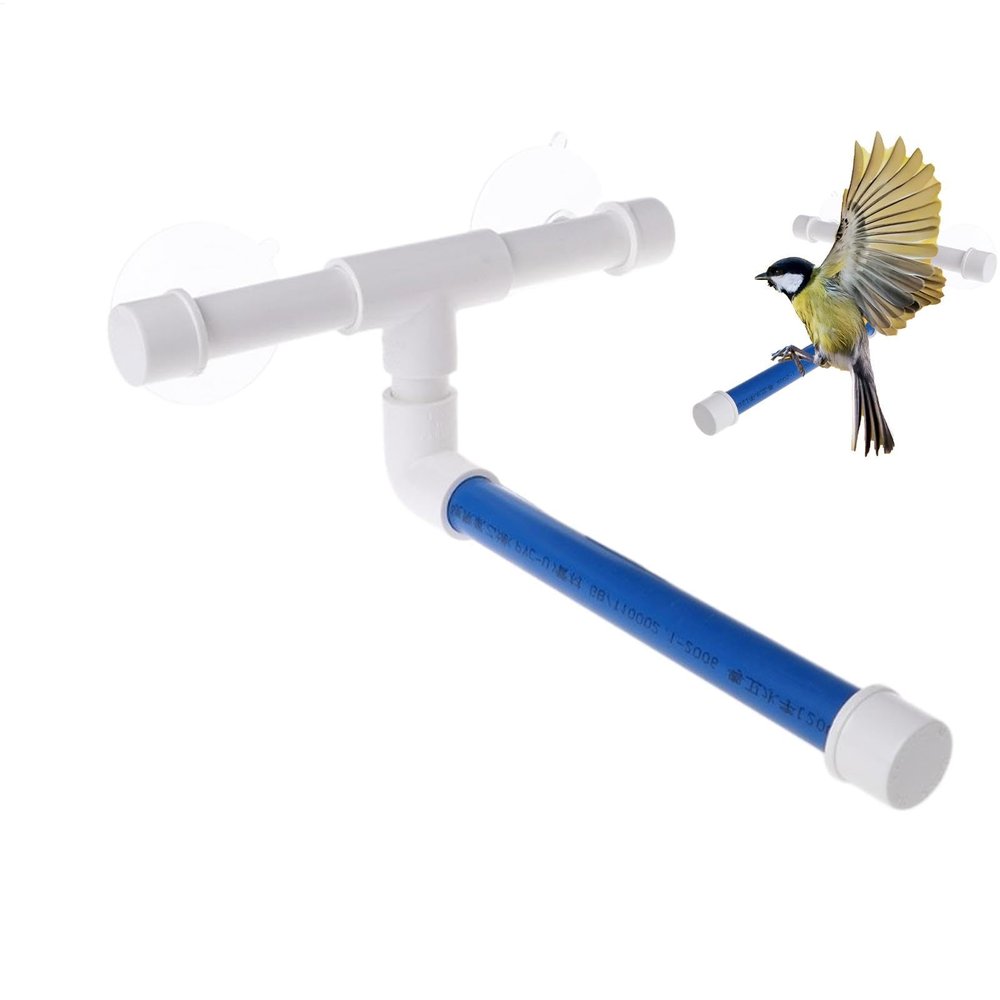 Bird Shower Perch with Suction Cups for Parrots
