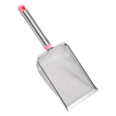 Cat Litter Scoop, Pet Litter Sand Scoop, Ergonomic Handle, Deep Scoop | Stainless Steel