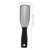 Stainless Steel Foot Rasp for Pedicure, Black, Ergonomic view 2
