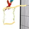 Wooden Bird Swing - Interactive Perch Toy view 1