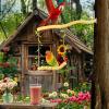 Wooden Bird Swing - Interactive Perch Toy view 3