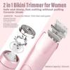 Favorabler-D 2-in-1 Women's Electric Shaver, Dual-Head, Waterproof, Purple view 2