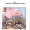 Durable Indoor Dog Crate with Pull-Out Tray and Wheels view 4