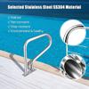 Stainless Steel Pool Safety Handrail with 4 ft Cover view 3