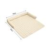 LUXUCURE Dog Bed Cushion with Headrest, Off-White, 75 x 75 cm view 2