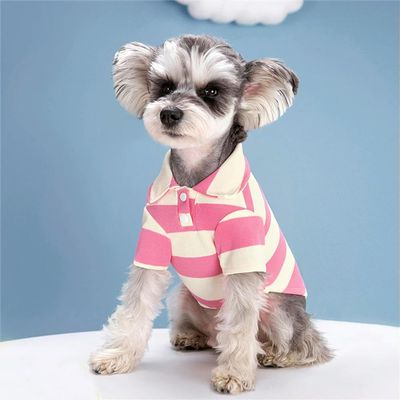 Striped Shirt for Cats and Puppies, Fall and Summer Pet Clothing