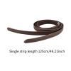 Dickly 2pcs English Stirrups 1.25m Length with Stainless Steel Buckles, Dark Brown view 3