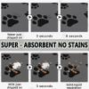 FANSU Dog Bowl Mat, Absorbent Quick-Dry Non-Slip Feeding Mat, Pink, 31.5 x 39.4 in view 3