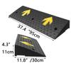 GOUZIBHD Rubber Curb Ramp, Car and Wheelchair Ramp, Threshold Ramp, Heavy-Duty Loading Ramp, 95 x 30 x 11 cm view 2