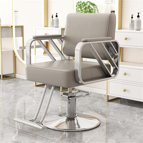 Generic Cross-Knee Meditation Chair, Barber Chair, Salon Styling Chair with Hydraulic Pump, Height-Adjustable and 360° Swivel