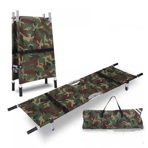 Portable Folding Stretcher for Medical Emergencies, Camouflage
