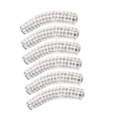 WRITWAA 6-Piece Metal Shoelace Buckles for Shoes, Silver