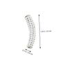 WRITWAA 6-Piece Metal Shoelace Buckles for Shoes, Silver view 4