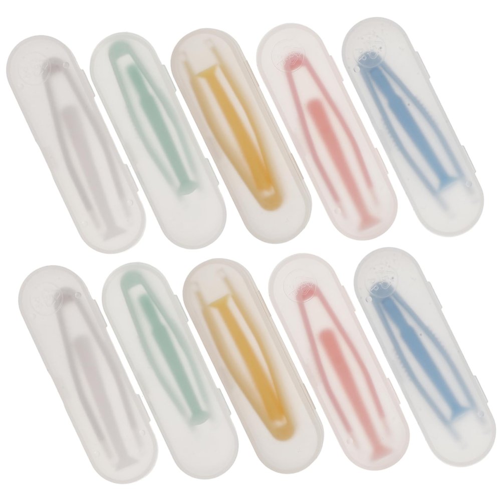 Ipetboom 5-Piece Contact Lens Remover Tweezer and Suction Stick Set