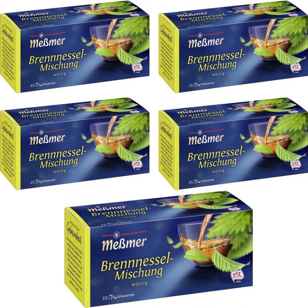 Memer Nettle Blend Tea, 25 Tea Bags, 5-Pack