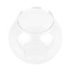 Tomvorks Sturdy Round Plastic Fishbowl, Shatter-Resistant, Versatile, for Small Round Aquariums, Desks, Bookshelves, and Décor (S) view 1