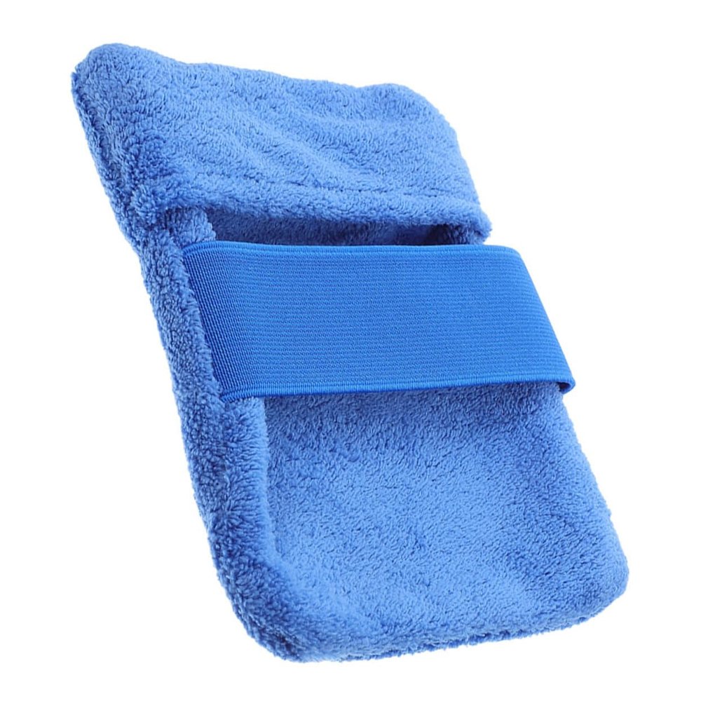 Blue Velvet and Nylon Beach Sand Removal Glove