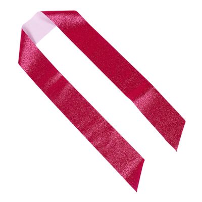 Abaodam 4-Piece Blank Glitter Sashes for DIY Party Decorations