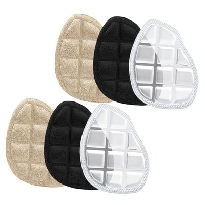 FRCOLOR 3 Pairs Women's Gel and Jp Velvet Forefoot Pads, Self-Adhesive Anti-Slip Insoles for High Heels