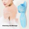 Naroote Foot Scrub Mat, Strong Suction Cups, Shower Foot Cleaner, Multifunctional Durable Silicone for Men (Blue) view 3