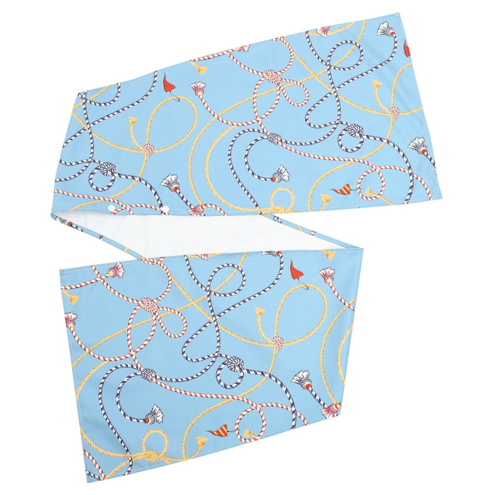 FRCOLOR Adult Washable Clothing Protector for Eating, Polyester Bib with Snap Closure for Elderly Women