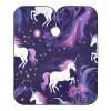Waterproof Haircut Cape with Purple Unicorns, 160 x 140 cm view 1