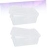 COLLBATH Reptile Feeding Boxes with Ventilation, Stackable, 2-Pack, PP view 4