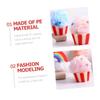 VICASKY 4-Piece Ice Cream Shower Loofah Set view 3