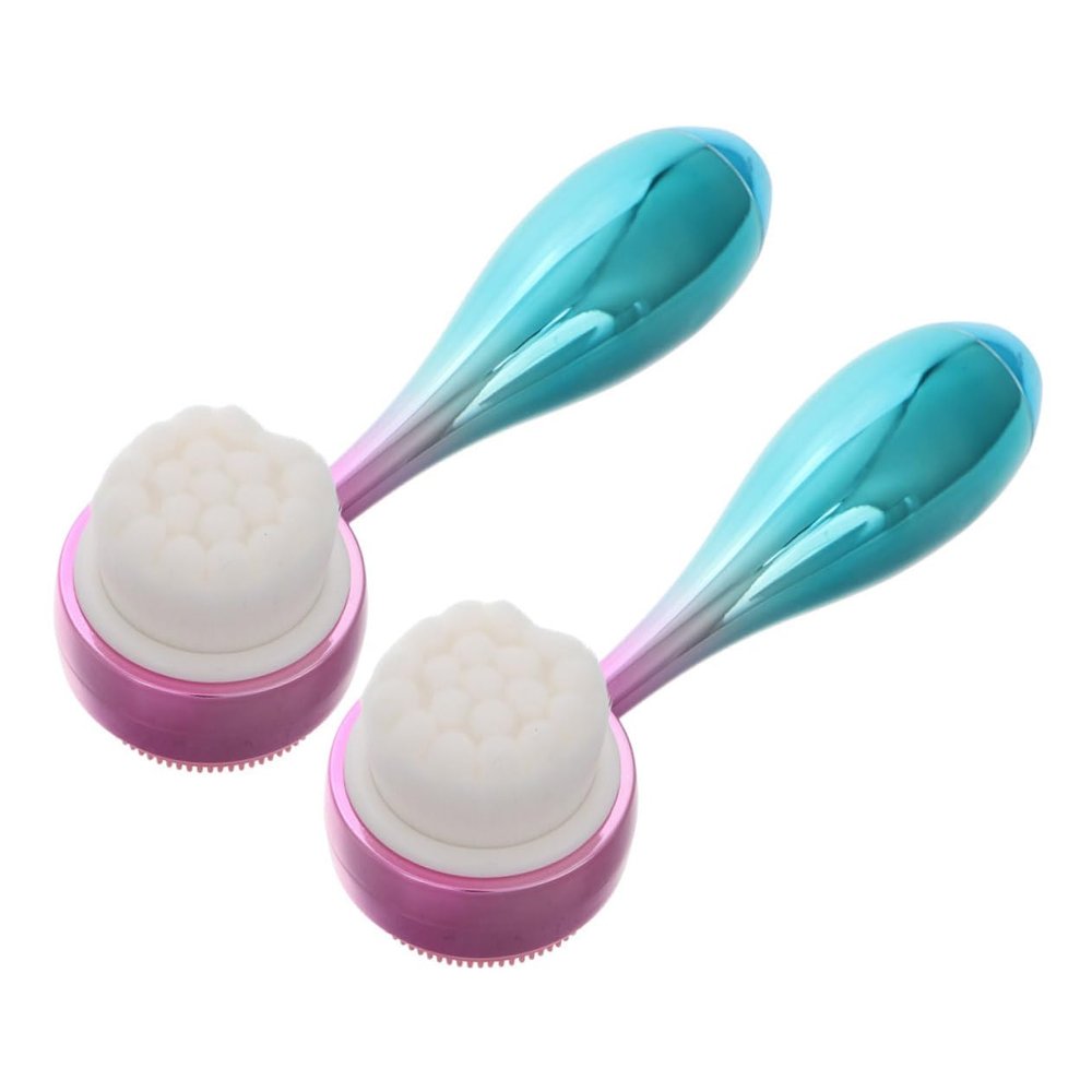 Ipetboom 2-Piece Silicone Facial Exfoliating Brush Set