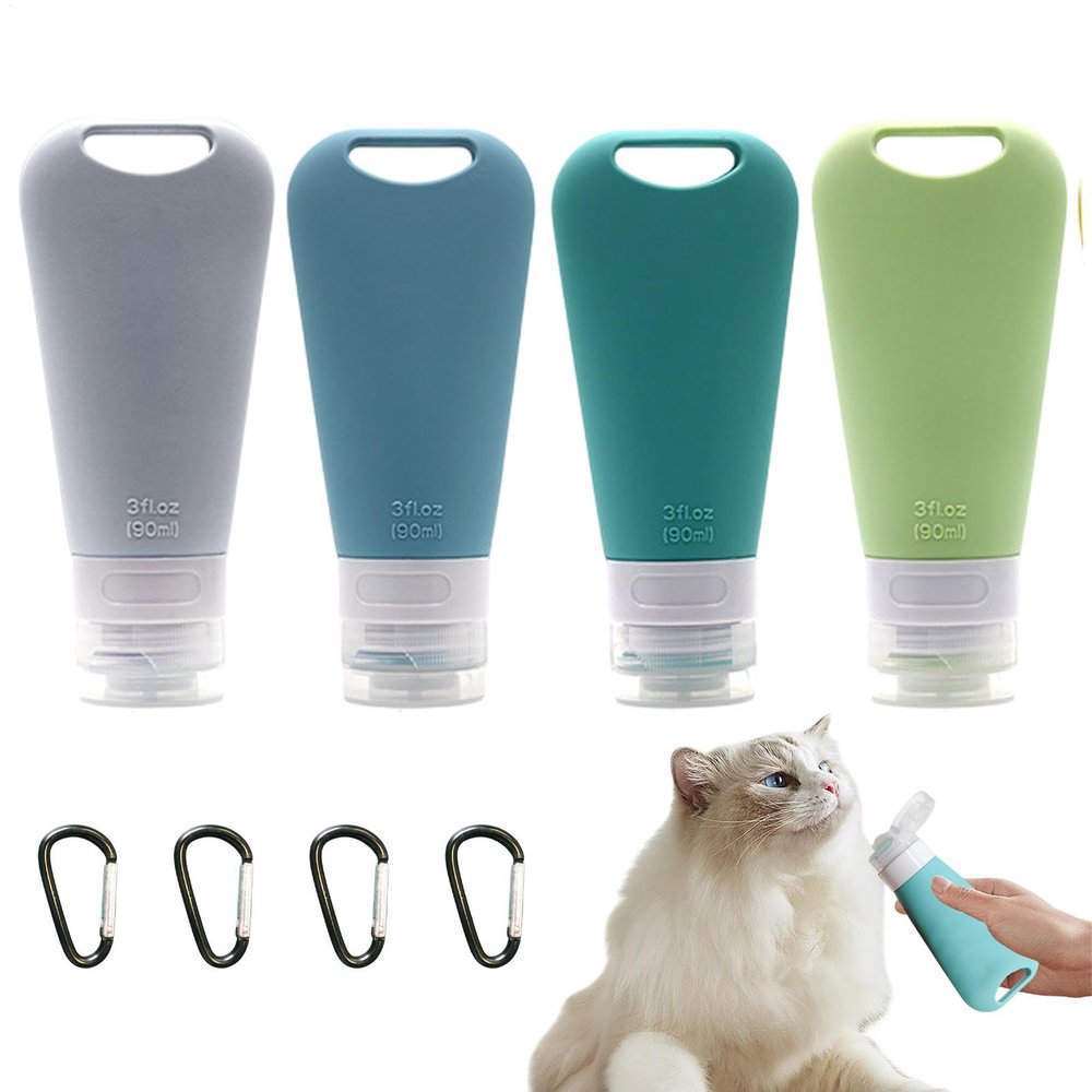 90 mL Travel Shampoo Squeeze Bottles for Pets