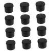 100 ml Black Aluminum Containers with Screw Lids, 12-Pack view 1