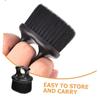 Barber Brush with Ring Design, 2-Piece Set, PP and Nylon, Black view 3