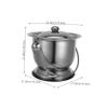 Stainless Steel Bedpan for Adults and Patients, Silver view 2