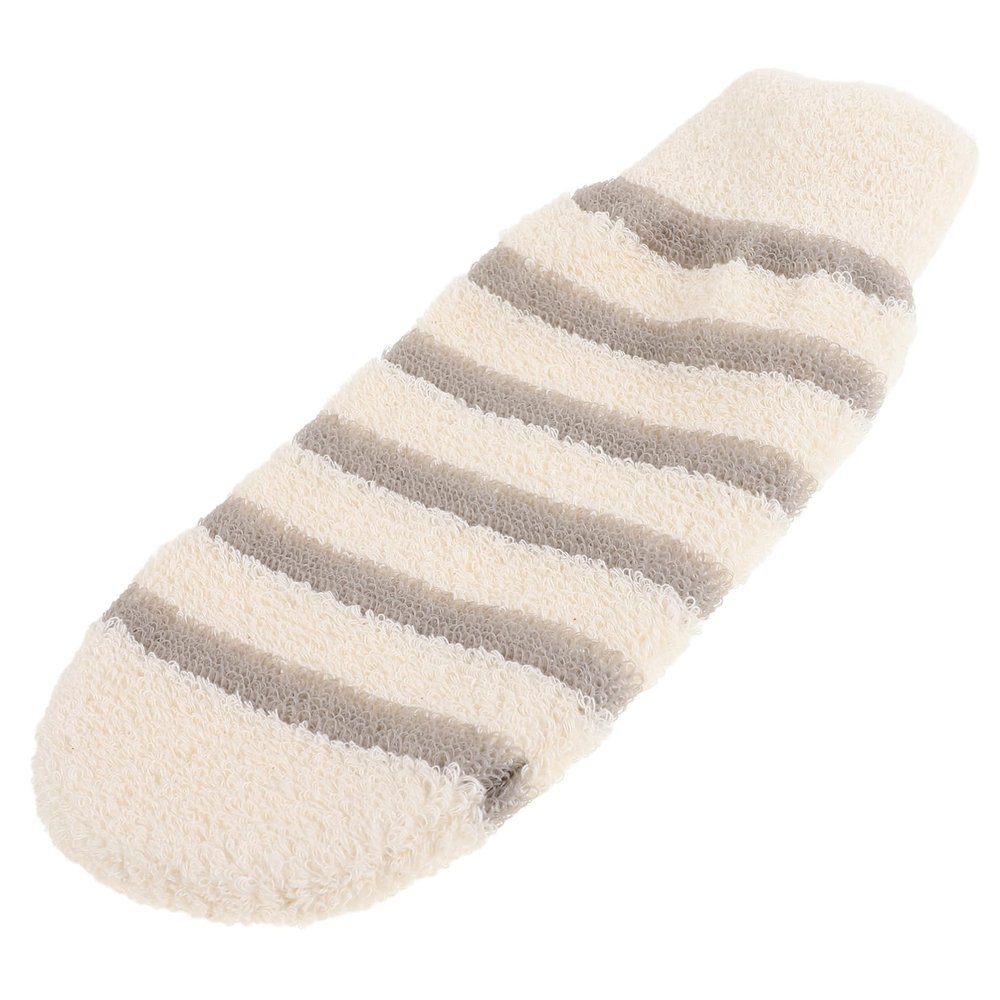 3-Pack Double-Sided Flax Body Exfoliating Gloves, Beige