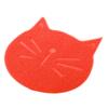 Cat-Shaped Cat Feeding Mat with Non-Slip PVC view 1