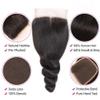 Brazilian Remy Human Hair Extensions, Loose Wave Bundles with 4x4 Closure view 4