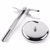 VDLLQYN Stainless Steel Razor and Shaving Brush Holder, Silver view 4