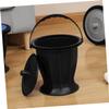 SOESFOUFU Portable Adult Urinal with Lid, Black PP view 3
