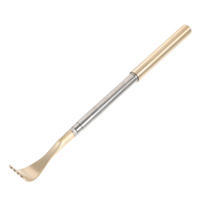 Portable Telescopic Stainless Steel and Brass Back Scratcher